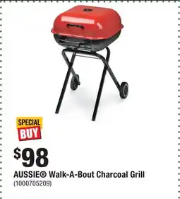 Home Depot AUSSIE Walk-A-Bout Charcoal Grill offer