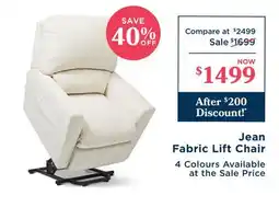 La Z Boy Jean Fabric Lift Chair offer