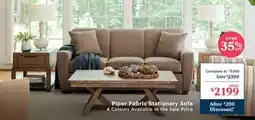 La Z Boy Piper Fabric Stationary Sofa offer