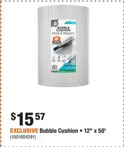 Home Depot EXCLUSIVE Bubble Cushion • 12 x 50' offer