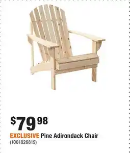 Home Depot EXCLUSIVE Pine Adirondack Chair offer