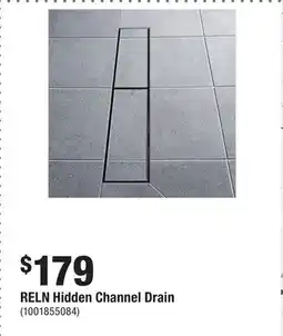 Home Depot RELN Hidden Channel Drain offer