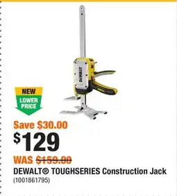 Home Depot DEWALT TOUGHSERIES Construction Jack offer