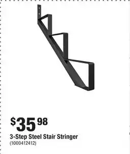 Home Depot 3-Step Steel Stair Stringer offer