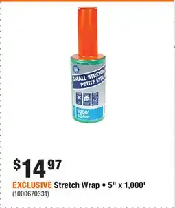 Home Depot EXCLUSIVE Stretch Wrap • 5 x 1,000' offer
