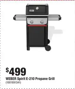 Home Depot WEBER Spirit E-210 Propane Grill offer