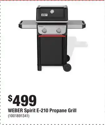 Home Depot WEBER Spirit E-210 Propane Grill offer