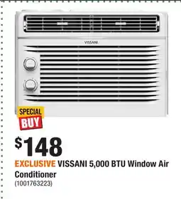 Home Depot EXCLUSIVE VISSANI 5,000 BTU Window Air Conditioner offer