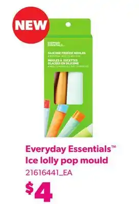 Loblaws EVERYDAY ESSENTIALS ICE LOLLY POP MOULD offer