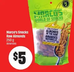 FreshCo Marco's Snacks Raw Almonds 250 g offer