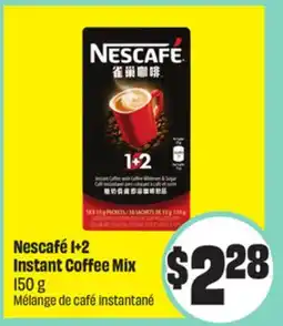 FreshCo Nescafé 1 + 2 Instant Coffee Mix 150 g offer