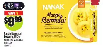 FreshCo Nanak Rasmalai Desserts 850 g Selected Varieties offer