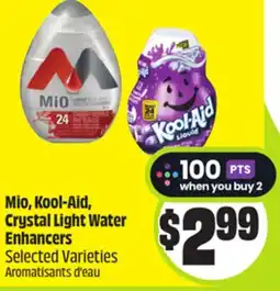FreshCo Mio, Kool-Aid, Crystal Light Water Enhancers Selected Varieties offer
