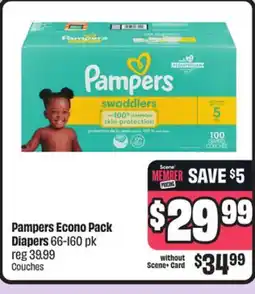 FreshCo Pampers Econo Pack Diapers 66-160 pk offer