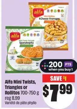FreshCo Alfa Mini Twists, Triangles or Rollitos 700-750 g offer