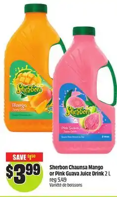 FreshCo Sherbon Chaunsa Mango or Pink Guava Juice Drink 2 L offer