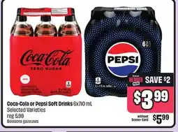FreshCo Coca-Cola or Pepsi Soft Drink 6x170ml Selected Varieties offer