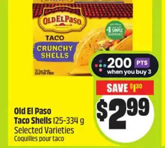 FreshCo Old El Paso Taco Shells 125-334 g Selected Varieties offer