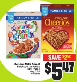 FreshCo General Mills Cereal Selected Varieties 526-778 g offer