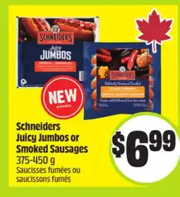 FreshCo Schneiders Juicy Jumbos or Smoked Sausages 375-450 g offer
