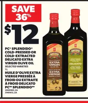 Independent City Market PC SPLENDIDO COLD-PRESSED OR COLD-EXTRACTED DELICATO EXTRA VIRGIN OLIVE OIL, 1 L offer