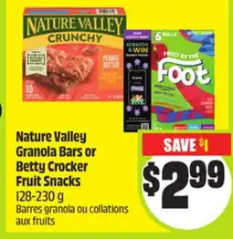 FreshCo Nature Valley Granola Bars or Betty Crocker Fruit Snacks 128-230 g offer