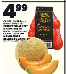 Independent City Market CANTALOUPES, FARMER'S MARKET MANDARINS, 2 LB offer