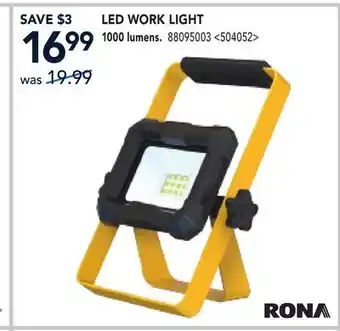 RONA LED WORK LIGHT 100 LUMENS offer