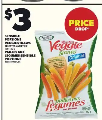 Independent City Market SENSIBLE PORTIONS VEGGIE STRAWS, 120-142 G offer
