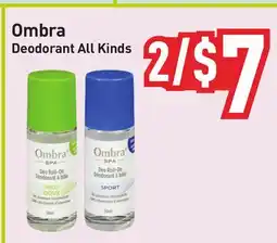 Healthy Planet Ombra Deodorant offer