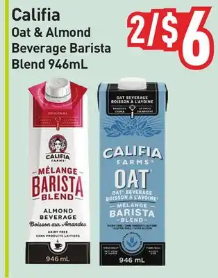 Healthy Planet Califia Oat & Almond Beverage Barista Blend offer