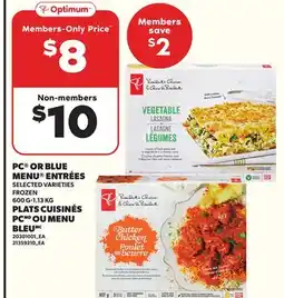 Independent City Market PLATS CUISINÉS PCPCMDMD OU MENU BLEU, 600 G-1.13 KG offer