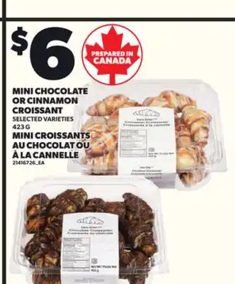 Independent City Market MINI CROISSANTS AU CHOCOLAT OU À LA CANNELLE, 423 G offer