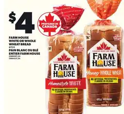 Independent City Market FARM HOUSE WHITE OR WHOLE WHEAT BREAD, 675 G offer