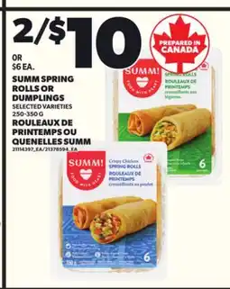 Independent City Market ROULEAUX DE PRINTEMPS OU QUENELLES SUMM, 250-350 G offer