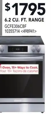RONA FRIGIDAIRE GALLERY 6.2 cu.ft. Ranges offer