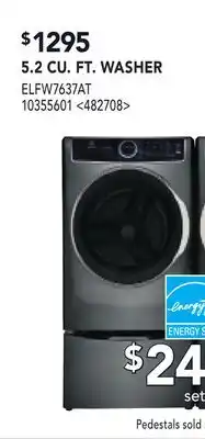RONA ELECTROLUX 5.2 CU.FT. WASHER offer