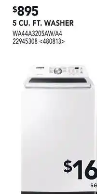RONA Samsung 5 CU.FT.WASHER offer