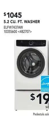 RONA ELECTROLUX 5.2 CU. FT. WASHER offer