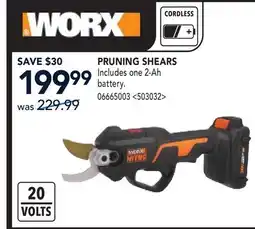 RONA WORX PRUNING SHEARS offer