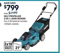 RONA MAKITA SELF PROPELLED 3-IN-1 LAWN MOWER offer