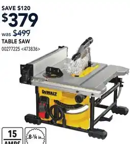RONA DEWALT TABLE SAW offer