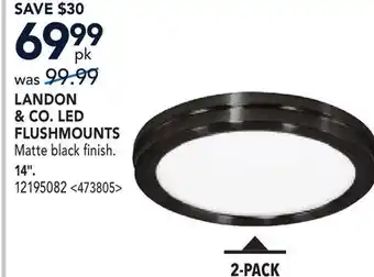 RONA LANDON & CO. LED FLUSHMOUNTS offer