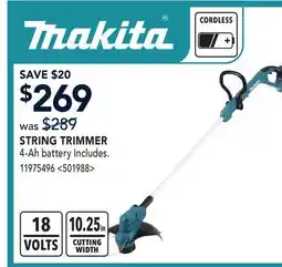 RONA MAKITA STRING TRIMMER offer