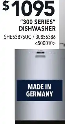 RONA BOSCH 300 SERIES DISHWASHER offer