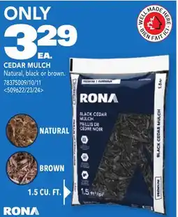 RONA RONA CEDAR MULCH offer