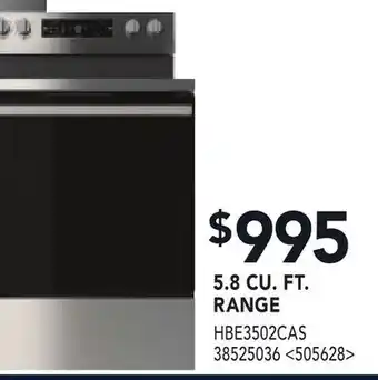 RONA HISENSE 5.8 CU. FT. RANGE offer