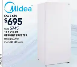 RONA MIDEA 13.8 CU. FT. UPRIGHT FREEZER offer