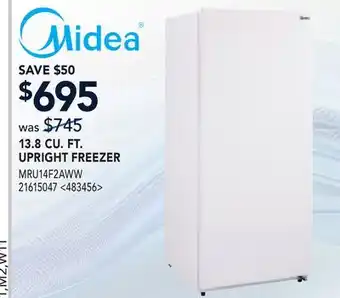 RONA MIDEA 13.8 CU. FT. UPRIGHT FREEZER offer