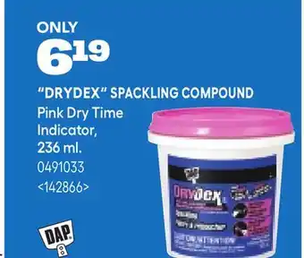 RONA DAP DRYDEX SPACKLING COMPOUND offer